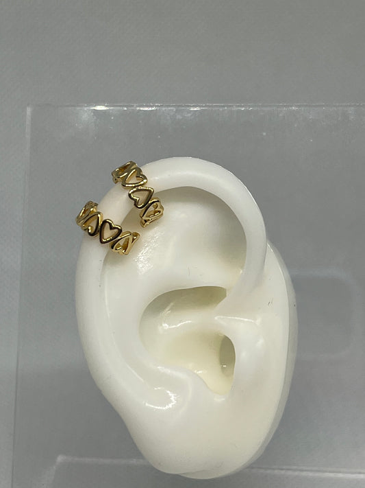 Multi Heart Earcuff